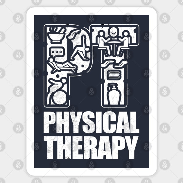 Physical Therapy PT Physical Therapy Retro Sticker by Wamena